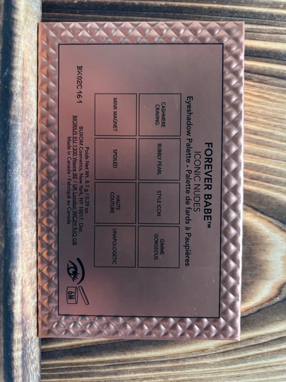 Buxom neutral eyeshadow